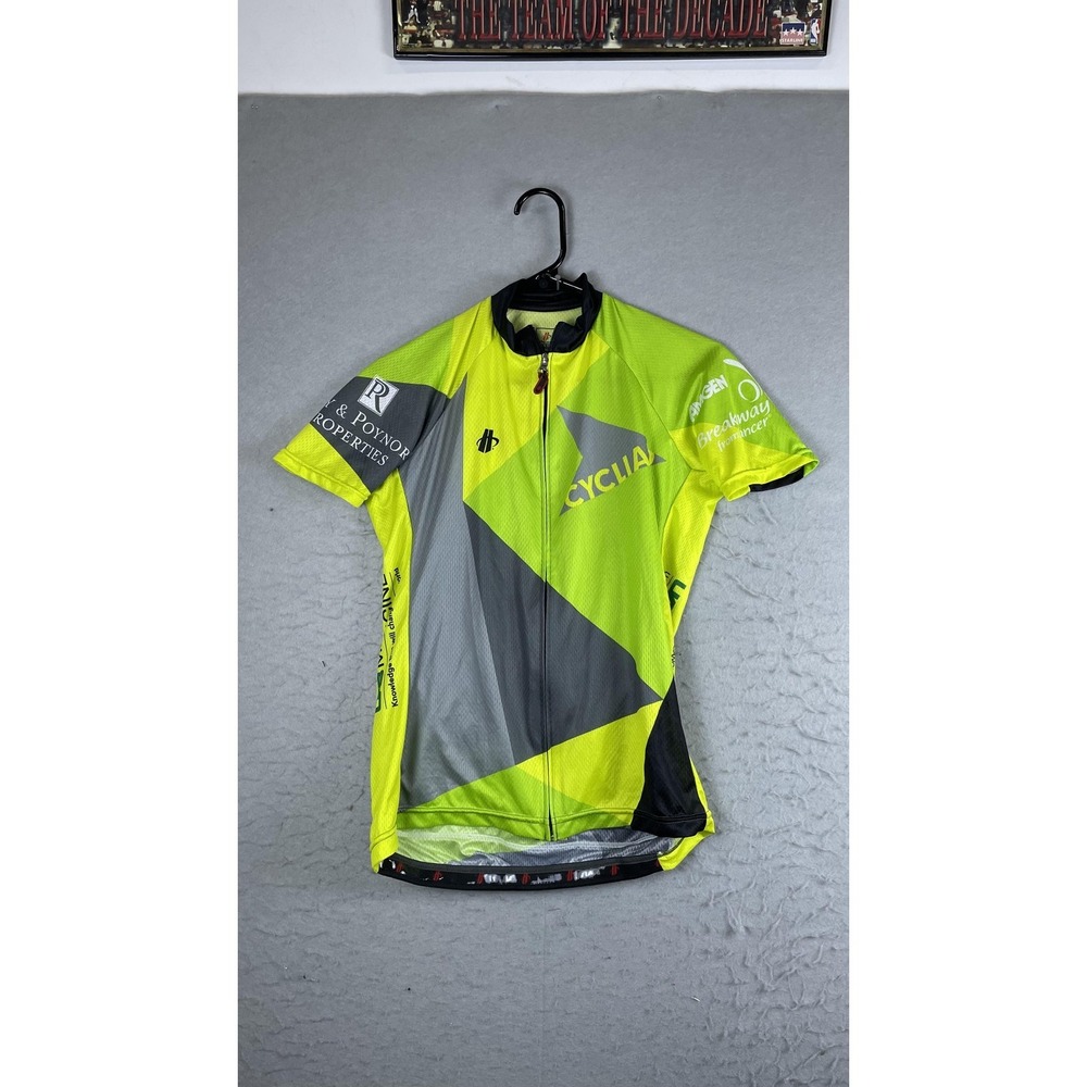 Hincapie Cycliad UAB Medicine Cycling Jersey Mens Large Yellow Full Zip Bike